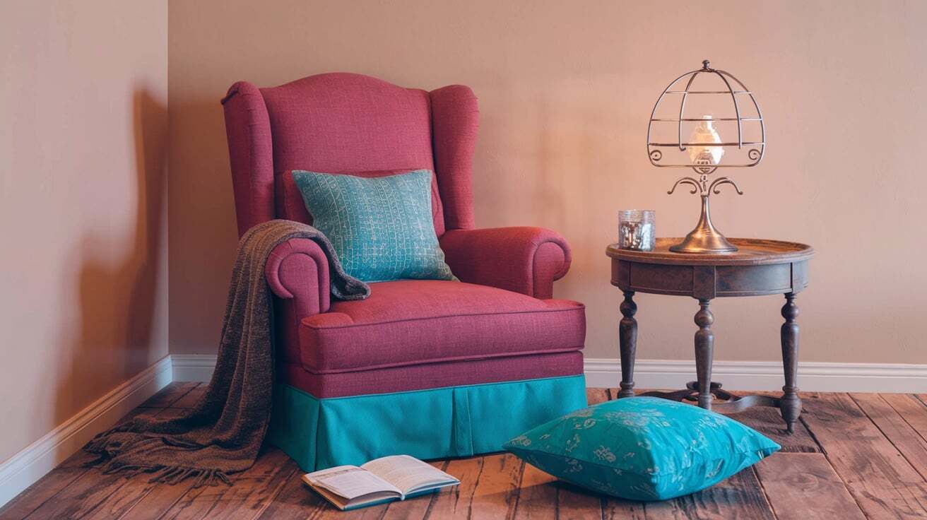 Cozy reading nook